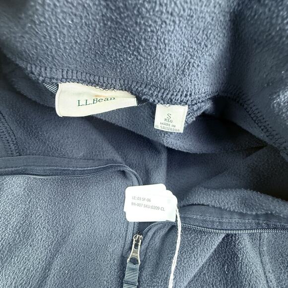 L.L. Bean Woman’s S Blue Long Sleeve Polyester Fleece Quarter Zip ID 502183 - Picture 4 of 7